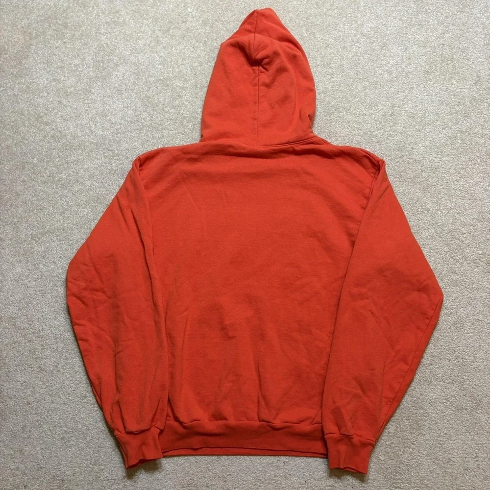 Lyrical Lemonade Hoodie Sweatshirt Mens‎ Medium Orange Script Fleece Pullover